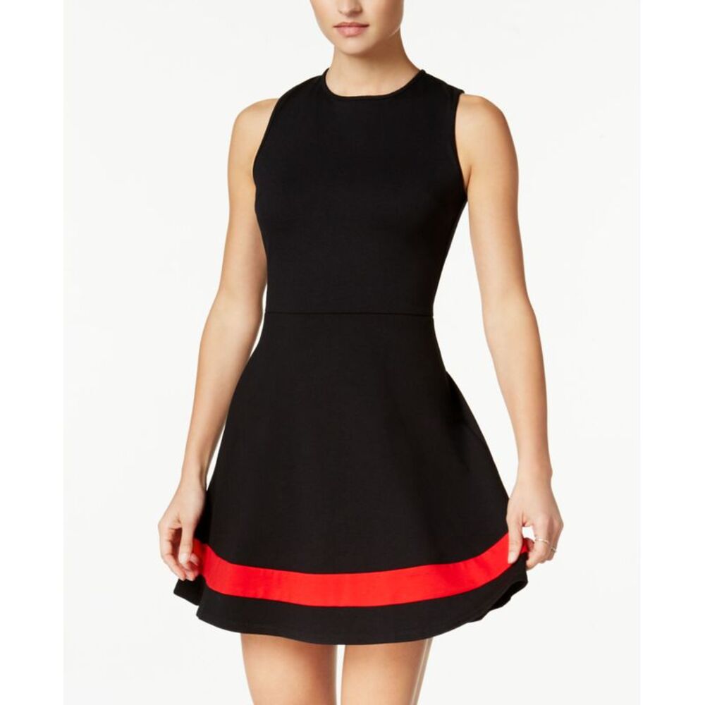 B Darlin Juniors Open Back Fit Flare Dress